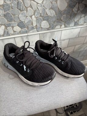 Under Armour Black and White Women's Athletic Running Sneakers